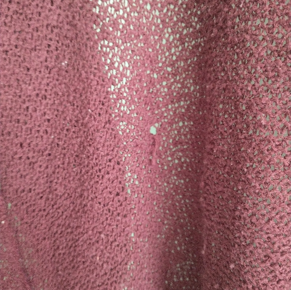 1804 coin women's hi-lo burgundy lace sweater - Picture 11 of 15